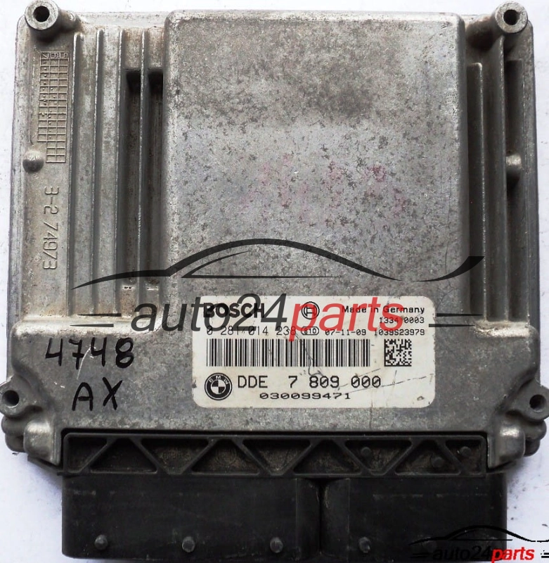 ECU CENTRALITA DE MOTOR BMW E60 520 2.0 D BOSCH 0281014238, 0 281 014 238, DDE 7 809 000, DDE7809000, 7809000, 1039S23979