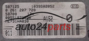 Centralina do motor Alfa Romeo 0261207728 00551870590 1039S02052 ME731HA030