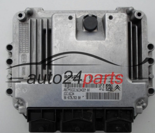 CALCULATEUR MOTEUR PEUGEOT 206 1.4 HDI BOSCH 0 281 012 525,  96 613 763 80