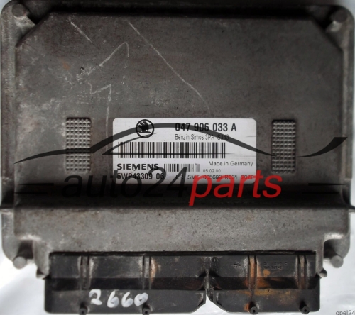 ECU CENTRALITA DE MOTOR SKODA FABIA 1.4 MPI AME 047906033A, SIEMENS 5WP43309 06
