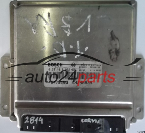 MOTORSTEUERGERÄT ECU STEUERGERÄT LANCIA LYBRA 1.9 JTD BOSCH 0281010002, 0 281 010 002, 46472183, C424C839