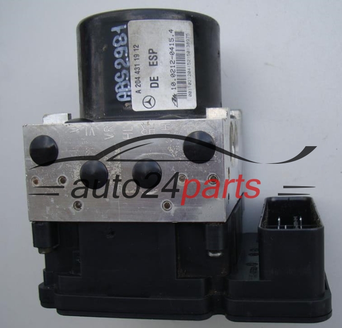 ABS PUMPE BLOCK HYDRAULIKPUMPE STEUERGERÄT MERCEDES W204 A 204 431 19 12, A2044311912, 10.0212-0415.4, 10021204154, A2049012400