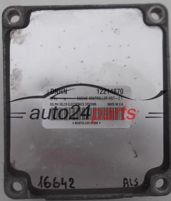 MOTORSTEUERGERÄT ECU STEUERGERAT OPEL ASTRA ZAFIRA 1.6 Z16XE DELPHI DELCO 12214870 DNHN