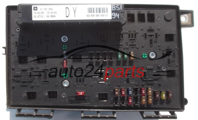ELEKTRISCHER KASTEN SICHERUNGKASTEN SICHERUNG UND RELAIS STROMKASTEN RELAISKASTEN OPEL GM 13 181 658 DY HELLA 5DK 008 668-31