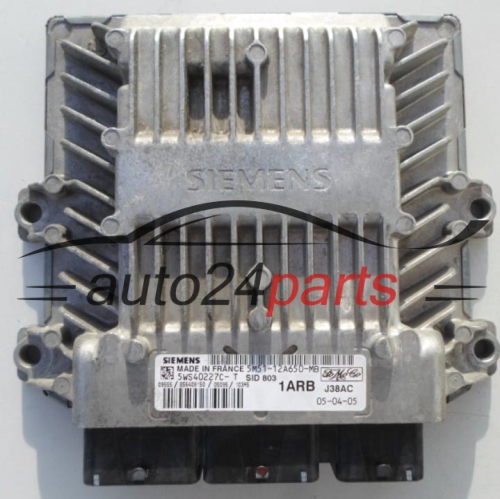 Μονάδα Ελέγχου Κινητήρα  FORD FOCUS 2.0 TDCI SIEMENS 5WS40227C-T, FoMoCo 5M51-12A650-MB