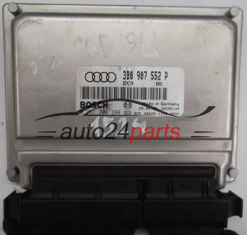 ECU CENTRALITA DE MOTOR AUDI A6 2.4 3B0907552P, 3B0 907 552 P, BOSCH 0261206398, 0 261 206 398
