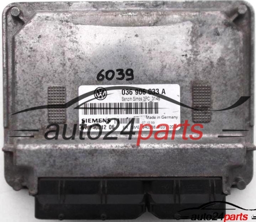  VW VOLKSWAGEN POLO 1.6 GTI ARC 036906033A, 036 906 033 A, SIEMENS 5WP40012 06