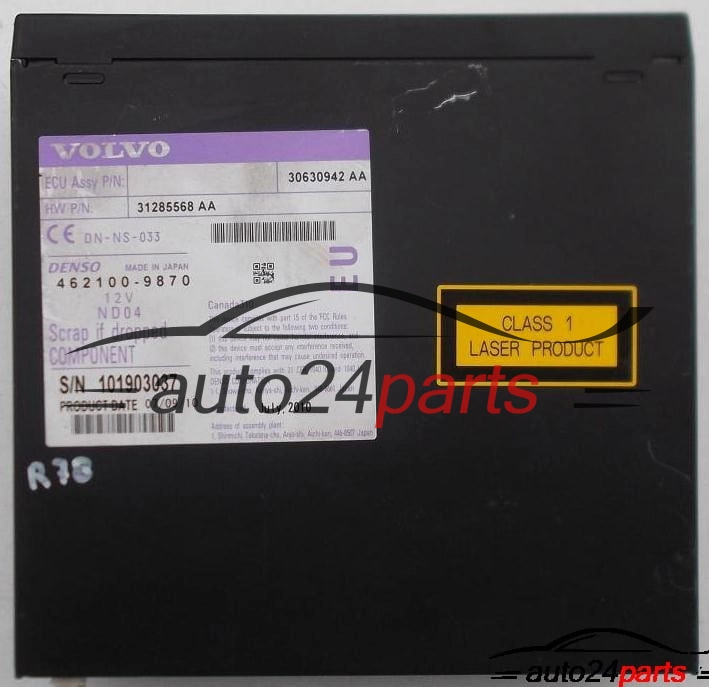 LESER DVD NAVI VOLVO 31285568 AA, 31285568AA, 30630942 AA, 30630942AA, 462100-9870, 4621009870 