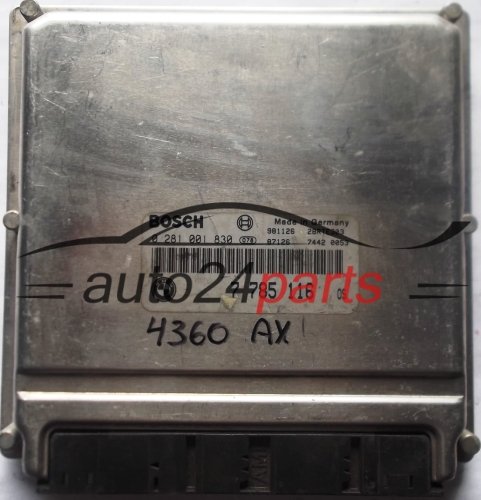 ECU ENGINE CONTROLLER BMW E39 530D BOSCH 0281001830, 0 281 001 830, 7785116, 7 785 116