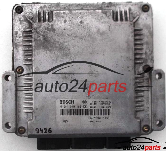 CENTRALINA MOTORE RENAULT MEGANE, SCENIC, RX4 1.9DCI, BOSCH 0281010189, HOM7700115493, 7700115725