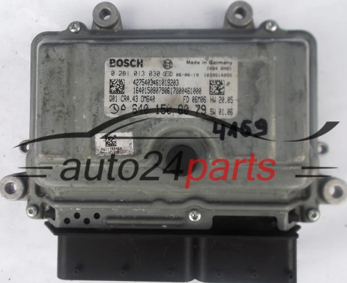 ECU CENTRALITA DE MOTOR MERCEDES W168 A180 2.0 CDI A6401508079, 6401508079, A 640 150 80 79, BOSCH 0281013030, 0 281 013 030