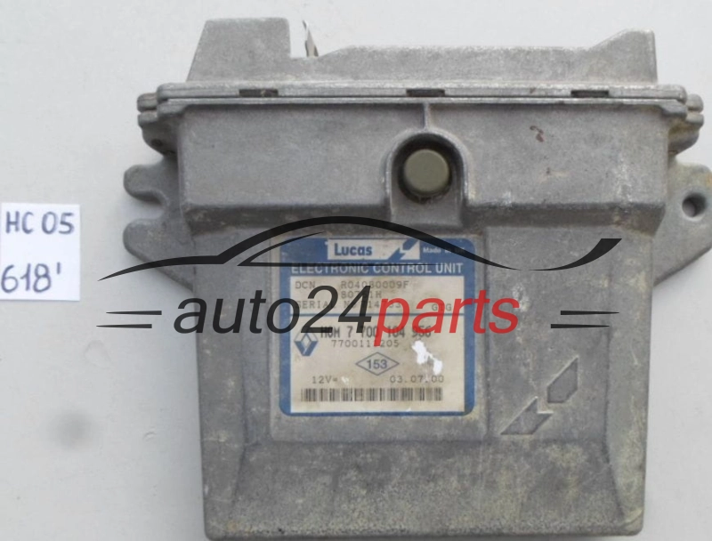 KOMPUTER STEROWNIK SILNIKA RENAULT KANGOO CLIO 1.9, HOM 7 700 104 956, 7700104956, 7700111205, R04080009F