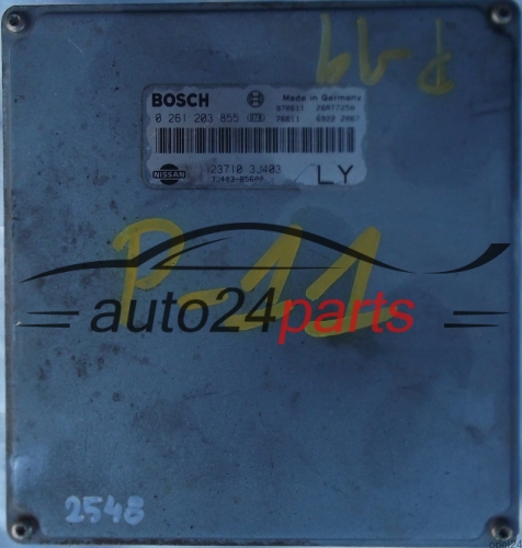 ECU CENTRALITA DE MOTOR NISSAN PRIMERA 2.0 BOSCH 0261203855, 0 261 203 855, 237103J400 LY 23710-3J400, 237103J401 23710-3J401, 237103J403 23710-3J403
