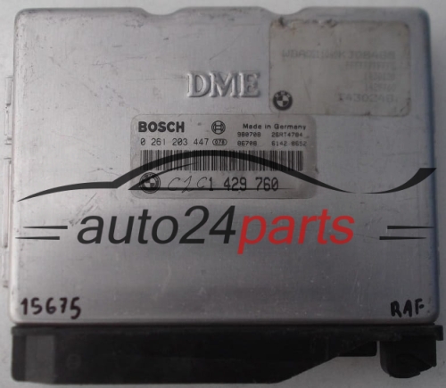 KOMPUTER STEROWNIK SILNIKA BMW E36, 318 1.8 16V, BOSCH 0 261 203 447, 0261203447, 1 429 760, 1429760