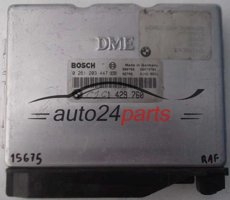 KOMPUTER STEROWNIK SILNIKA BMW E36, 318 1.8 16V, BOSCH 0 261 203 447, 0261203447, 1 429 760, 1429760