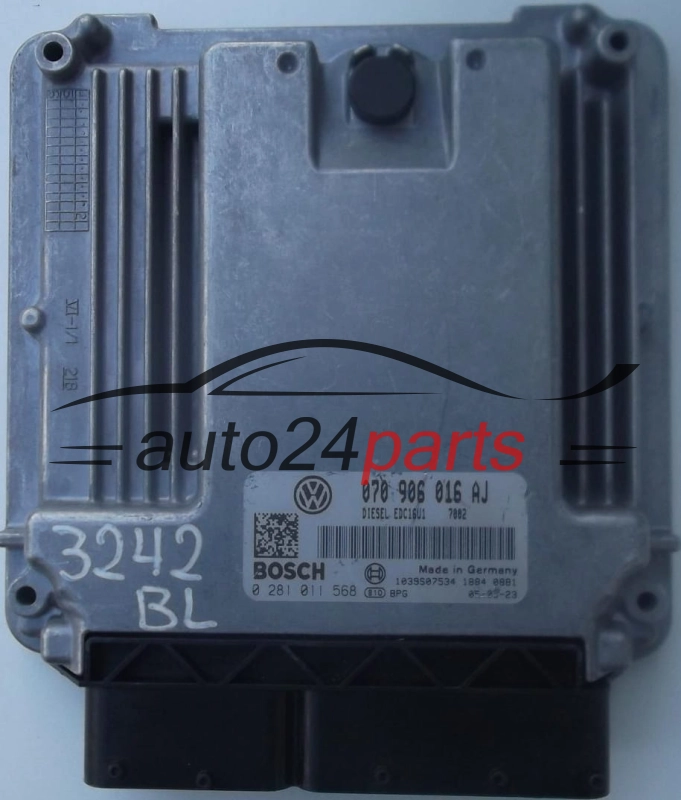 MOTORSTEUERGERÄT ECU STEUERGERÄT VW VOLKSWAGEN T5 2.5 TDI 070906016AJ
