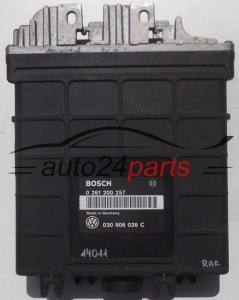 CENTRALINA MOTORE VOLKSWAGEN GOLF VENTO 1.4 BOSCH 0 261 200 257, 0261200257, 030 906 026 C, 030906026C 