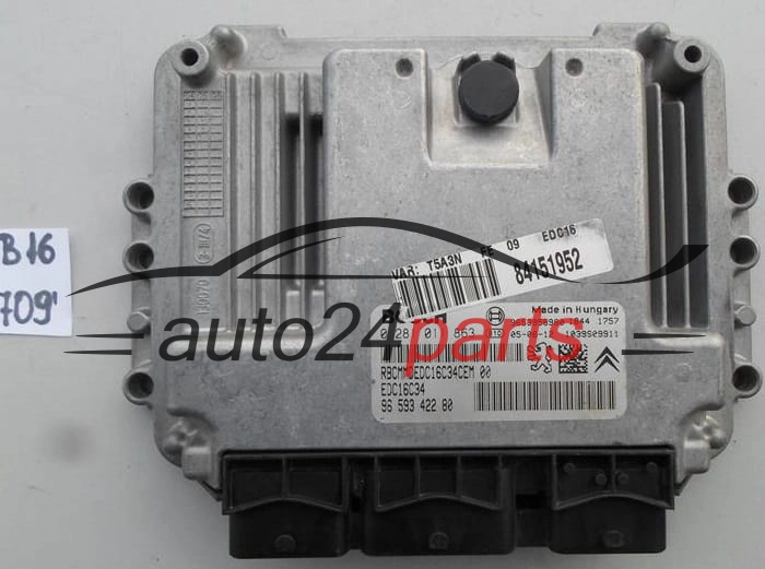  PEUGEOT 307 1.6 HDI BOSCH 0 281 011 863, 0281011863, 96 593 422 80, 9659342280, 9653958980, EDC16C34 -