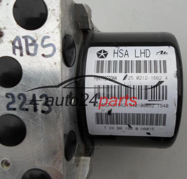 ABS POMPA I STEROWNIK DODGE JEEP CHRYSLER P04779733AA, ATE 25.0212-1662.4, 25021216624, 25.0928-5202.4, 25092852024