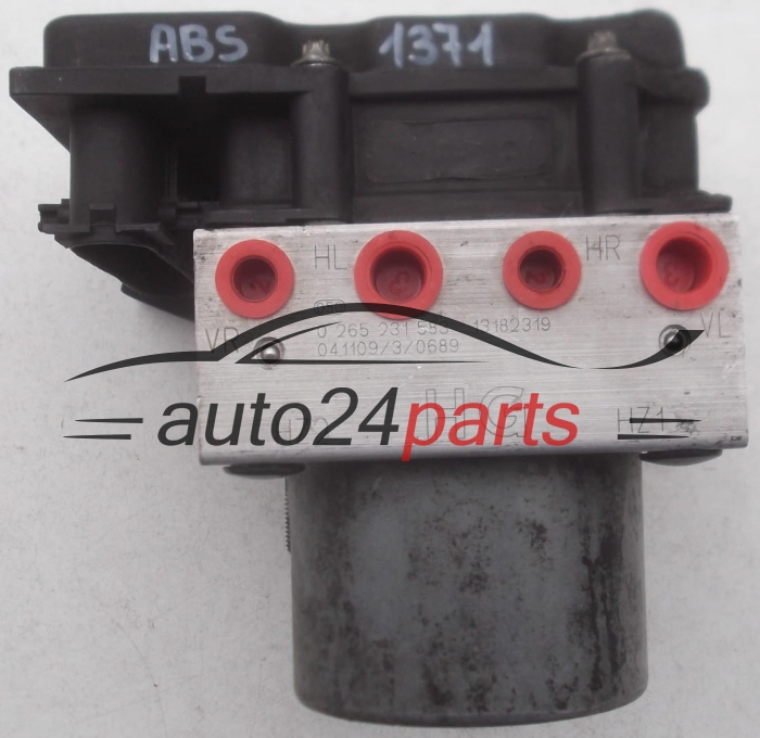 POMPE HYDRAULIQUE ET CALCULATEUR dABS OPEL CORSA C COMBO MERIVA BOSCH 0 265 231 583, 0265231583, 13182319 HG, 13182319HG, 0 265 800 443, 0265800443