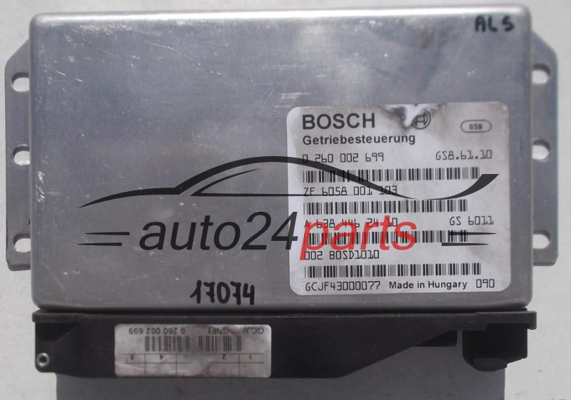 COMPUTADOR CAIXA DE VELOCIDADES AUTOMÁTICA MERCEDES VITO W638 BOSCH 0 260 002 699, 0260002699, A 638 446 24 10, A6384462410