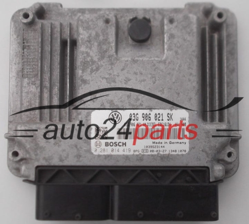 Μονάδα Ελέγχου Κινητήρα SEAT ALTEA 1.9 TDI BOSCH 0 281 014 419,  03G 906 021 SK
