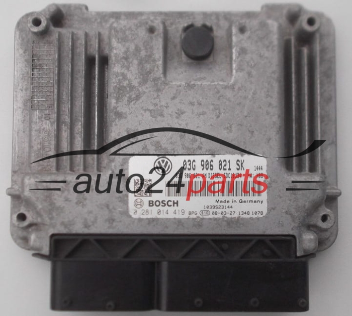 Μονάδα Ελέγχου Κινητήρα SEAT ALTEA 1.9 TDI BOSCH 0 281 014 419,  03G 906 021 SK