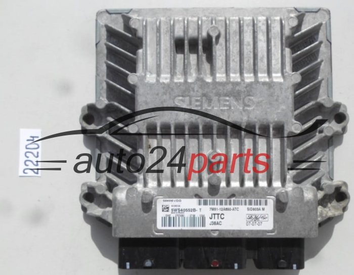 ECU ENGINE CONTROLLER FORD 2.0 TDCI 5WS40552B-T, 5WS40552BT, 7M51-12A650-ATC, 7M5112A650ATC, SID803A