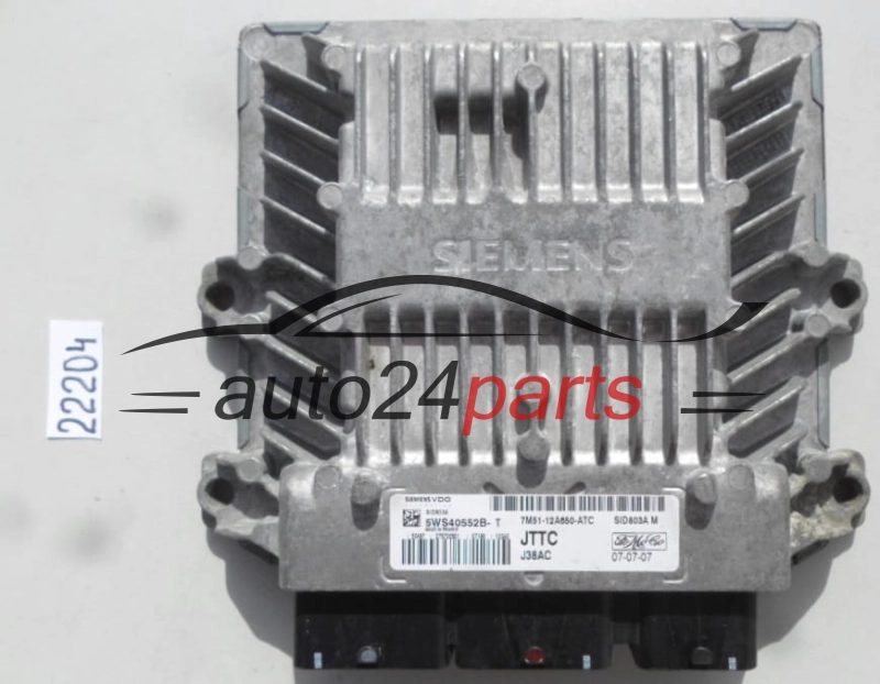 ECU ENGINE CONTROLLER FORD 2.0 TDCI 5WS40552B-T, 5WS40552BT, 7M51-12A650-ATC, 7M5112A650ATC, SID803A