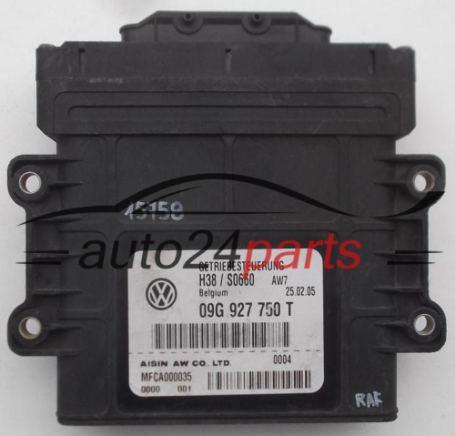 ECU AUTOMATIC GEARBOX VOLKSWAGEN PASSAT AISIN 09G 927 750 T, 09G927750T