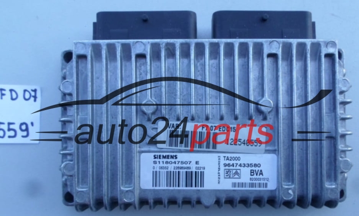 Computador caixa de velocidades automática CITROEN C5 S118047507 E, S118047507E, 9647433580