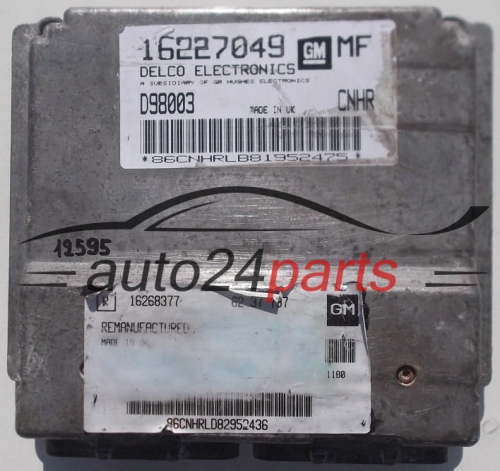 ECU ENGINE CONTROLLER OPEL CHEVROLET HOLDEN VAUXHALL ASTRA G 1.6 X16SZR 16227049 MF 16246427 6237796