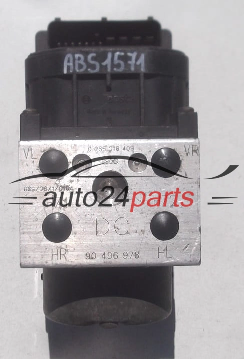 ABS OPEL CORSA B TIGRA A BOSCH 0 265 216 409, 0265216409, 0 273 004 136, 0273004136, 90541362 90541363 530119 6237574 90496978