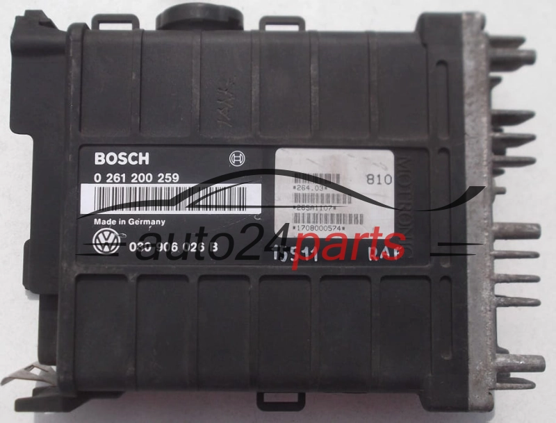  KOMPUTER STEROWNIK SILNIKA VOLKSWAGEN POLO BOSCH 0 261 200 259, 0261200259, 030 906 026 B, 030906026B