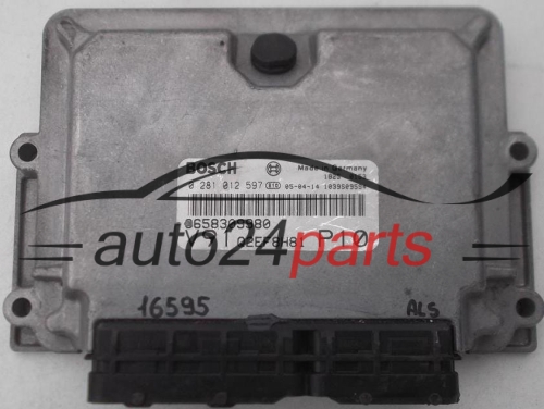 CENTRALINA DO MOTORE FIAT DUCATO 2.0 JTD BOSCH 0 281 012 597, 0281012597, 9658309980, 1039S09594