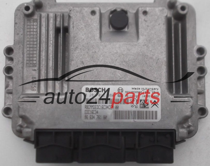 Μονάδα Ελέγχου Κινητήρα CITROEN C4 1.6 HDI BOSCH 0 281 012 980, 0281012980, 96 634 761 80, 9663476180, 9653958980, EDC16C34