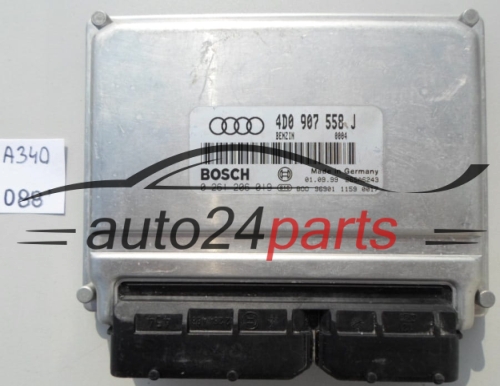 KOMPUTER STEROWNIK SILNIKA AUDI S8 D2 BOSCH 0 261 206 019,  4D0 907 558 J