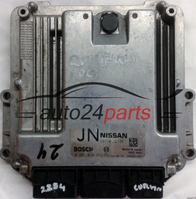 ECU CENTRALITA DE MOTOR NISSAN QASHQAI 2.0 DCI BOSCH 0281014362