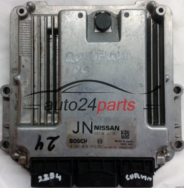 ECU CENTRALITA DE MOTOR NISSAN QASHQAI 2.0 DCI BOSCH 0281014362