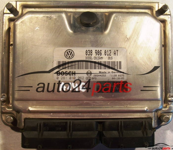 ECU CENTRALITA DE MOTOR SEAT LEON 1.9 TDI ASV 038906012AT, BOSCH 0281010062