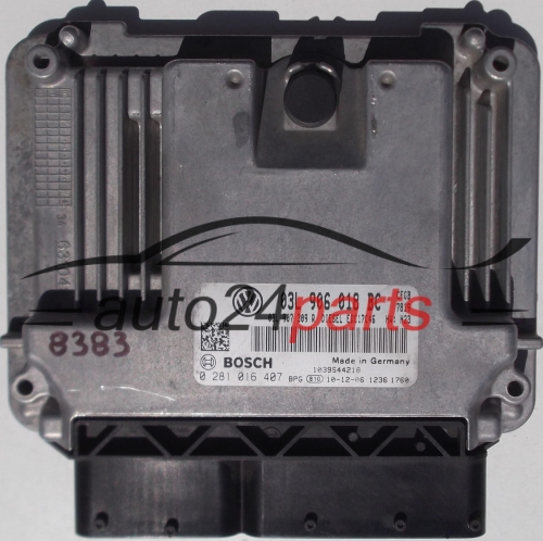 ΜΟΝΑΔΑ ΕΛΕΓΧΟΥ ΚΙΝΗΤΗΡΑ VW VOLKSWAGEN GOLF VI 2.0 TDI, BOSCH 0 281 016 407, BOSCH 0281016407, 03L 906 018 BC, 03L906018BC, 1039S44218