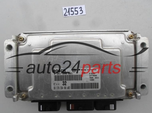 Motorsteuergerät PEUGEOT 306 1.6 9637839480 ID03 BOSCH 0261206861 M7.4.4 32