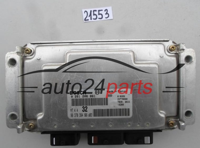 Centralina motore  PEUGEOT 306 1.6 9637839480 ID03 BOSCH 0261206861 M7.4.4 32