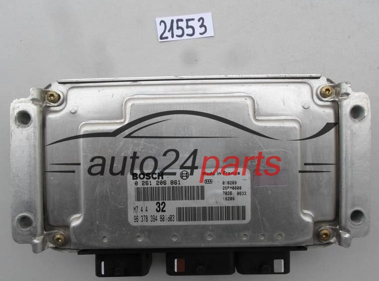 Centralina motore  PEUGEOT 306 1.6 9637839480 ID03 BOSCH 0261206861 M7.4.4 32
