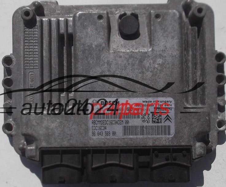MOTORSTEUERGERÄT ECU STEUERGERAT PEUGEOT PARTNER CITROEN JUMPY FIAT SCUDO 1.6 HDI BOSCH 0 281 013 869