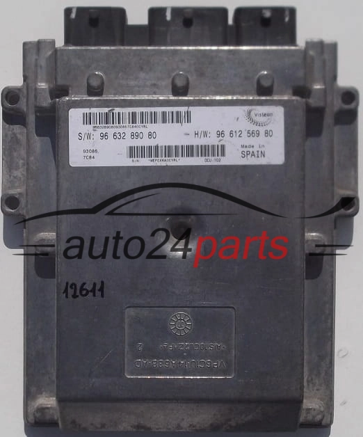 CENTRALINA MOTORE FIAT DUCATO BOXER JUMPER 2.2 HDI 96 632 890 80, 9663289080, 96 612 569 80, 9661256980, VP6C1U-14A638-AD, VP6C1U14A638AD