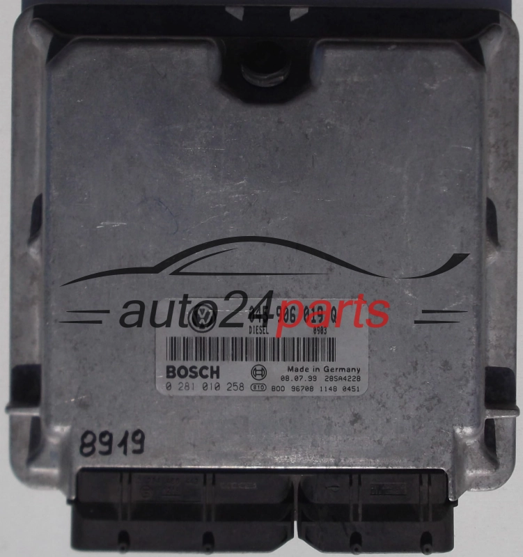 KOMPUTER STEROWNIK SILNIKA VOLKSWAGEN LUPO 1.2 TDI BOSCH 0 281 010 258,  045 906 019 Q