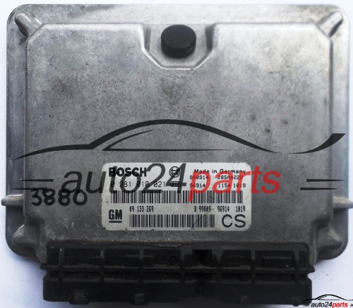ECU CENTRALITA DE MOTOR OPEL CHEVROLET HOLDEN VAUXHALL ASTRA ZAFIRA 2.0 DTI X20DTL X20DTH BOSCH 0281010021, 0 281 010 021, 09133269 CS, 09 133 269, 9133269, 28SA4222