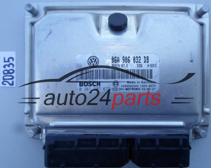 CENTRALINA MOTORE VW VOLKSWAGEN T5 BOSCH 0 261 207 677, 0261207677, 06A 906 032 DB, 06A906032DB, ME7.5