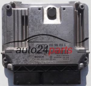 CENTRALINA DO MOTORE AUDI A3 2.0 TDI BKD 03G906016G, 03G 906 016 G, BOSCH 0281011364, 0 281 011 364
